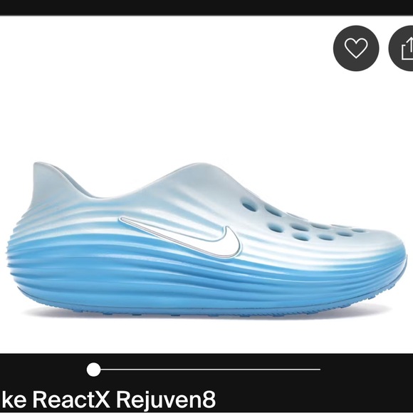 Nike ReactX Rejuven8 Light Blue Slip-Ons - Picture 1 of 1
